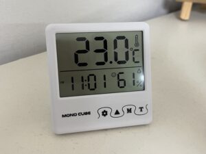 다이소 온습도계 시계 시간 설정